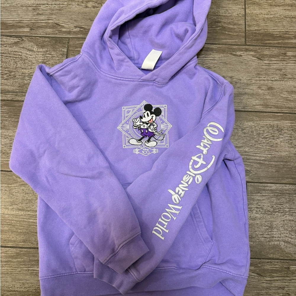 Disney 100 Year  Hoodie with embroidery. Girls size 9/10. Like new condition.
